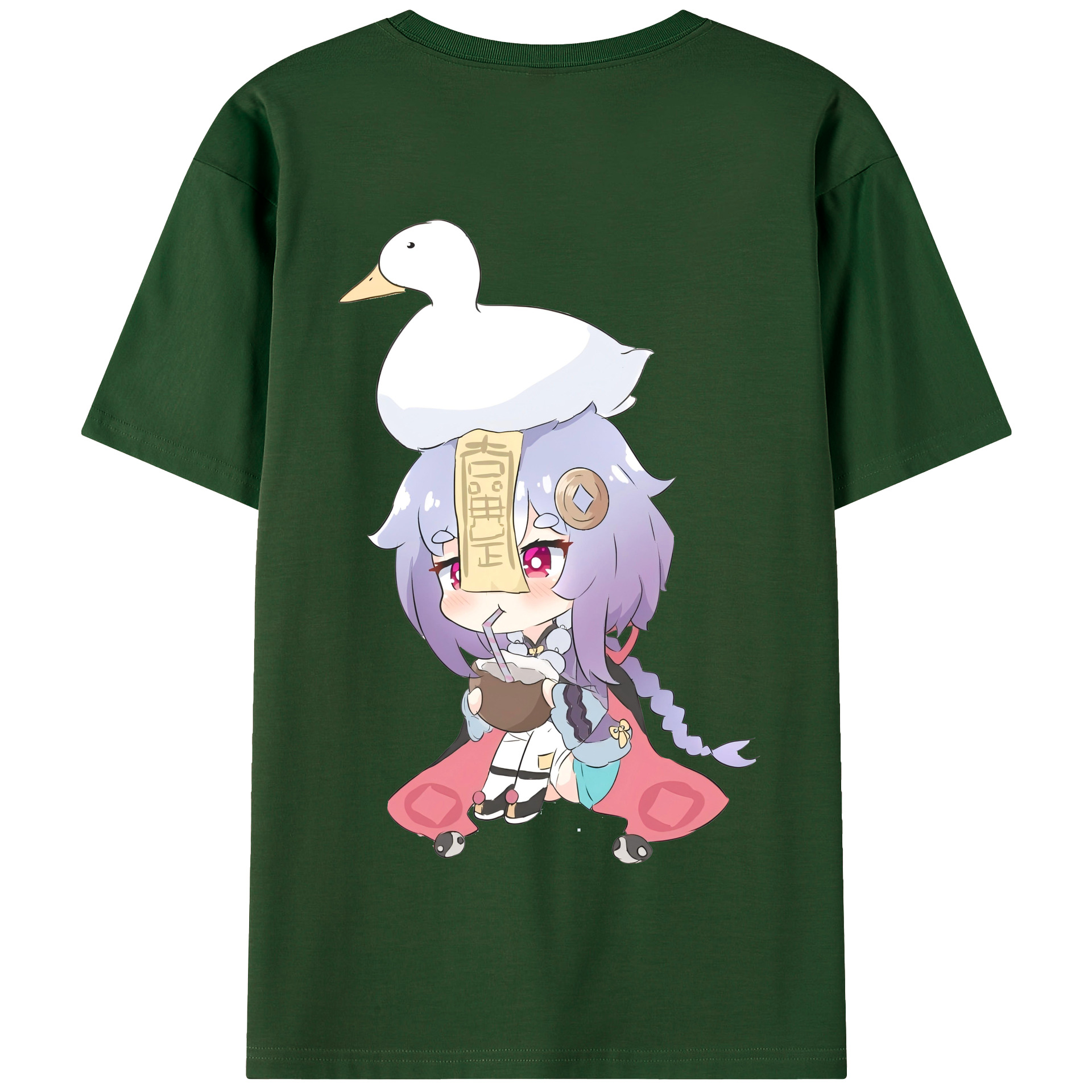 げんし神 七七 なな  genshin Nana 綿100％半袖Tシャツ（背面プリント）